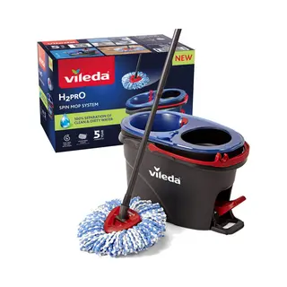 Vileda 4023103254237 mop/dweil Microvezel 6000 ml Nat Zwart, Blauw, Rood
