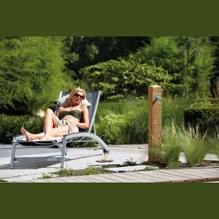 Garantia Wood Watertapzuil Lightwood Incl. Chroom-aftapkraan