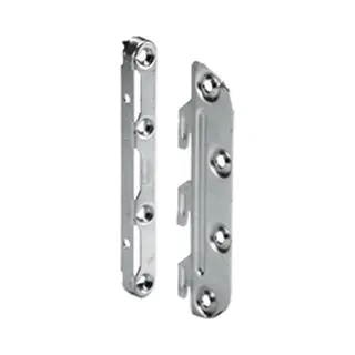 Hettich Bett-Verbindungsbeschlag 127mm, mit 3 Haken 25183, zum Einhängen Stahl Verzinkt