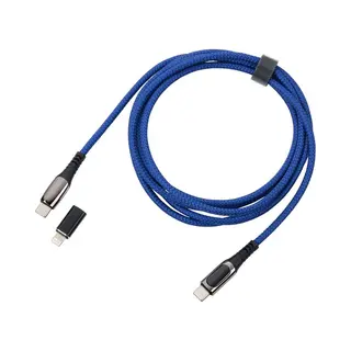 Troika CBL20/Db Usb Kabel 2 m Usb C Usb C/Lightning Blau