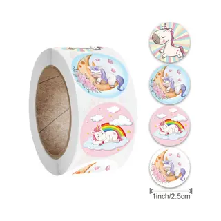 Unicorn Stickers - Beloningsstickers - Stickers Voor Kinderen - Beloningssysteem - Stickerrol - Schoolspullen - Onderwijs - Stickervellen