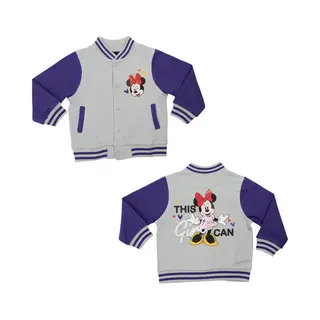 Disney Minnie Mouse Vest - CollegeJacket - Grijs/Paars - Katoen - Maat 110/116