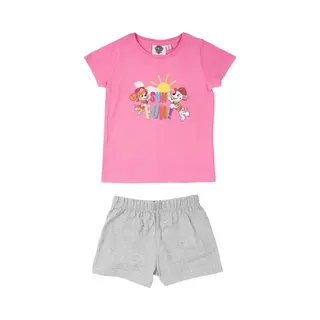 Paw Patrol Pyjama / Shortama - Roze / Grijs - Katoen - Maat 98/104