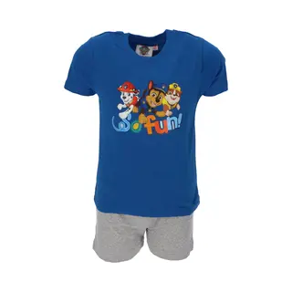 United Labels Paw Patrol Pyjama Voor Jongens - So Fun! Pyjamaset Voor Kinderen Met Korte Mouwen En Broek, Blauw/grijs, Meerkleurig