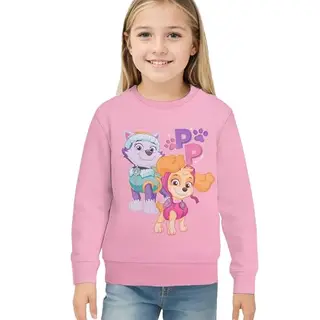 Paw Patrol Sweater / Sweatshirt - Katoen - Skye En Everest - Roze - Maat 98/104