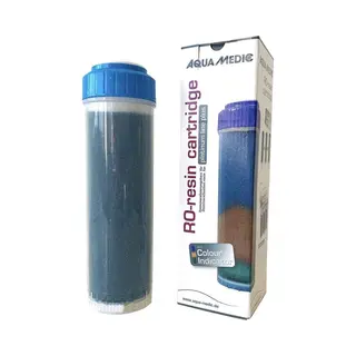 Aqua Medic Ro-Resin Cartridge, Entmineralisierungsharz-Patrone Für Umkehrosmoseanlage Platinum Line Plus – Mit Farb-Indikator