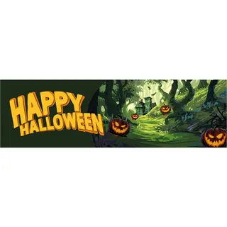 Europalms Halloween Banner Happy Halloween 300 X 90 Cm