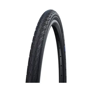 Schwalbe Delta Cruiser Plus PunctureGuard TwinSkin Green Compound Tyre, Black/Reflective, 37-590 (26x1 3/8)