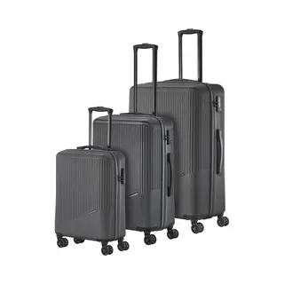 Travelite 4-Rad Koffer Set 3 Teilig Größen L/M/S, Gepäck Serie Bali, Abs Hartschalen Trolleys Mit Tsa Kombinationsschloss (Handgepäck Koffer Ohne