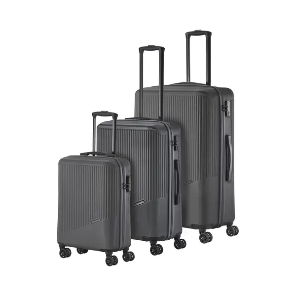Travelite 4-Rad Koffer Set 3 Teilig Größen L/M/S, Gepäck Serie Bali, Abs Hartschalen Trolleys Mit Tsa Kombinationsschloss (Handgepäck Koffer Ohne thumbnail