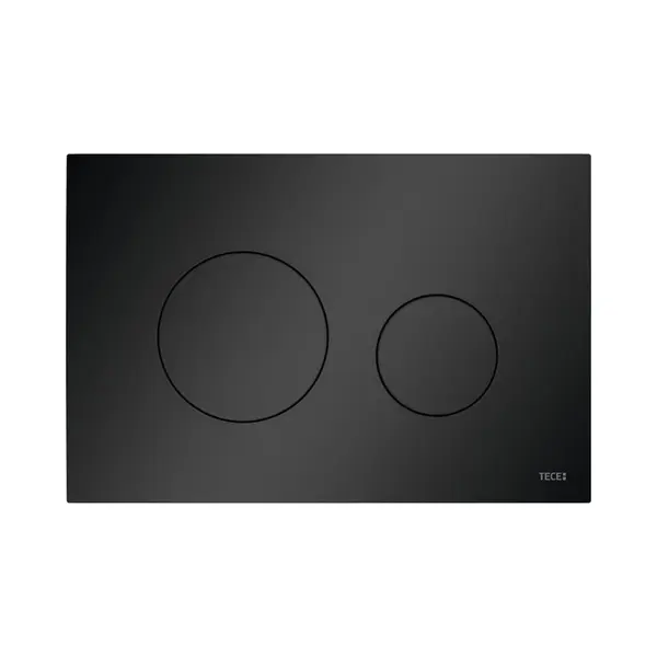 Tece Wc-Betätigungsplatte TECEloop, Kunststoff, Für Zweimengentechnik, 92409, Farbe, Schwarz Matt thumbnail