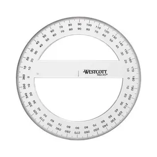 Westcott Winkelmesser Vollkreis 360 Grad, 150 Mm
