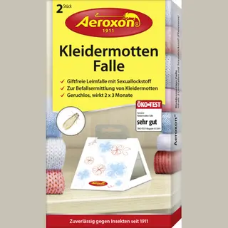 Aeroxon Kleidermotten-Falle Moth trap Multicolour, White