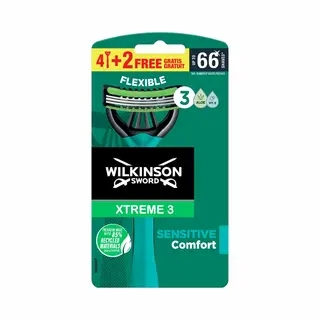 Wilkinson Einwegrasierer Wilkinson Xtreme 3 Sensitive Einwegrasierer, 6er Pack