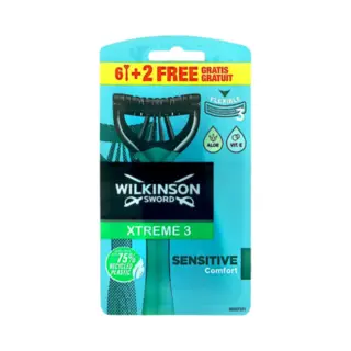 Wilkinson Sword Wilkinson Xtreme 3 Sensitive Comfort 6+2 Gratis