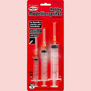 Meyco Hobby-Modellierspitzen 3 Stück Modellierarbeiten Zum Präzisen Dosieren