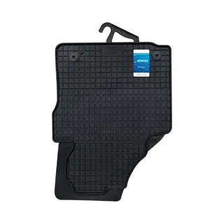 Petex 64110 Fußmattensatz Vorne, Menge, 2, Schwarz, Gummi