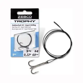 Zebco Trophy Stahlvorfach 7x7 - Expert Drilling L, 60cm 9kg 1 Stück