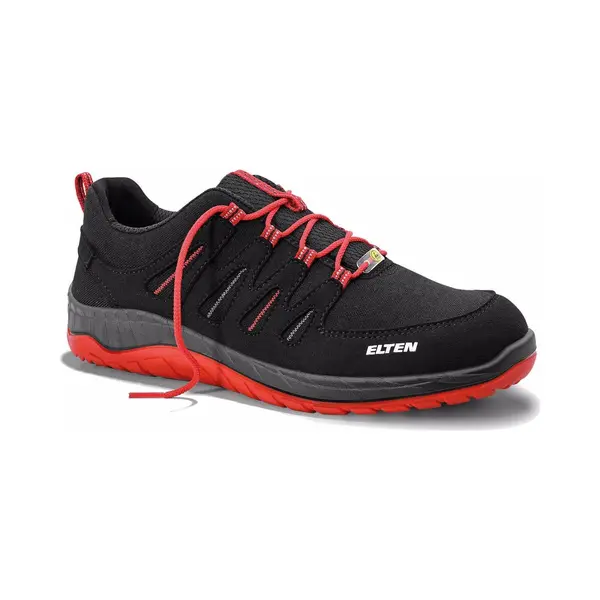 Elten Halbschuh Maddox Low Esd, Schwarz-rot, S3, 41 thumbnail