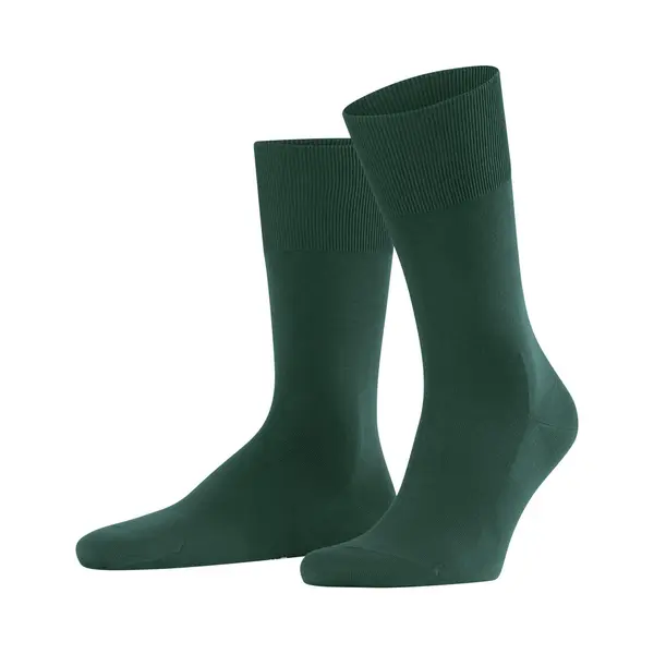 Falke ClimaWool Eenkleurig Wol Lyocell Sokken Heren Groen - Maat 47-48 thumbnail