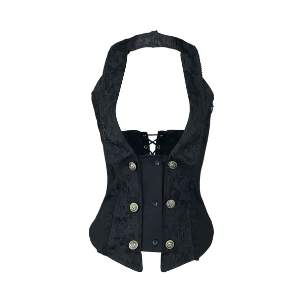 Burleska Melissa Waist Coat Unterbrustkorsage Schwarz In S thumbnail