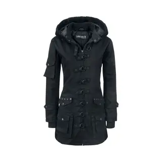 Gothicana By Emp - Gothic Winterjas - Bloodsucker - S Tot 5XL - Voor Vrouwen - Zwart