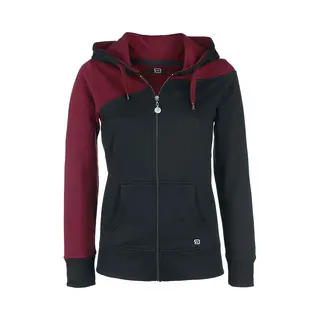 Red By Emp Freaking Out Loud Hoodie Jacket Bordeaux Black