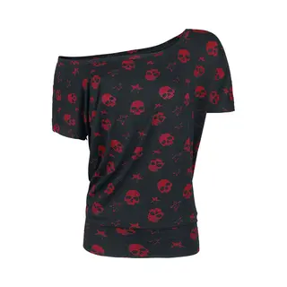 Full Volume By Emp Can You Read My Mind T-Shirt Black Red