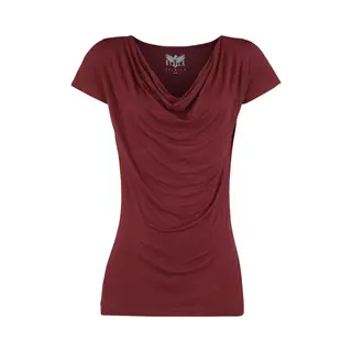 Black Premium By Emp Emma T-Shirt Burgundy