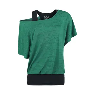 Black Premium By Emp When The Heart Rules The Mind T-Shirt Green Black