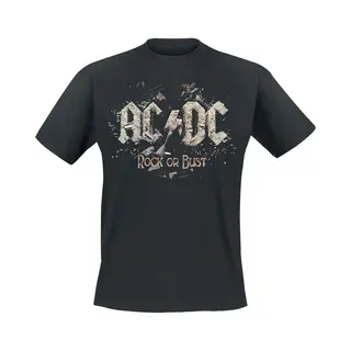 Ac/Dc Rock Or Bust T-Shirt Black