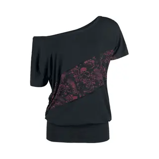 Black Premium By Emp Can You Read My Mind T-Shirt Black Red