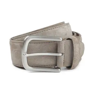 Suitable Ledergürtel Wildleder Taupe - Größe 95