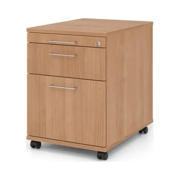 Mcbuero.de Rollcontainer 58cm 1 Schub 1 Hängeregistratur Schloss Bügel thumbnail