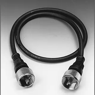 Albrecht 7580 coax-kabel 0,5 m Pl 259 Zwart