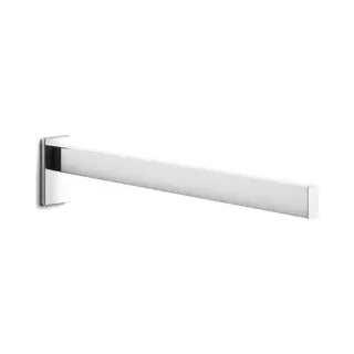 Zack Brillant Porte-Serviettes, Argent métallique, 4 x 8 x 42 cm