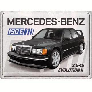 Nostalgic-Art Wandbord Mercedes-Benz - 190 E 2.5-16 Evolution Ii