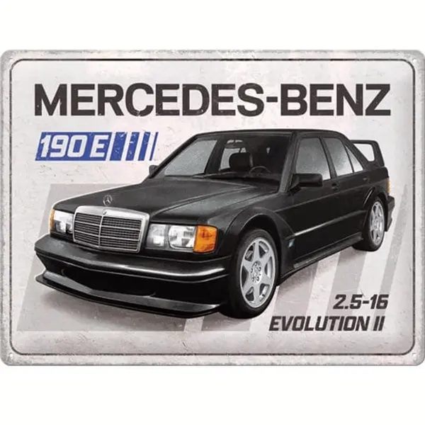 Nostalgic-Art Wandbord Mercedes-Benz - 190 E 2.5-16 Evolution Ii thumbnail