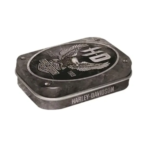 Harley Davidson - Pepermunt Blik Mint Box 4 X 6 Cm thumbnail