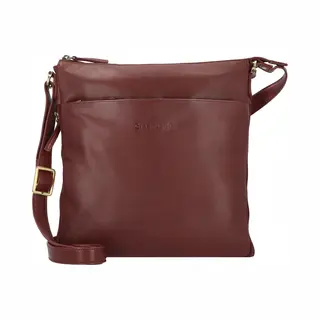 Greenland Nature, Unisex, Handtasche, Nature Umhängetasche Leder 28 Cm, Rot