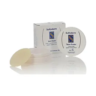 Sulfoderm Complexion Powder Set 2 X 20 G Loose Powder With Sulphur Against Blemished Skin