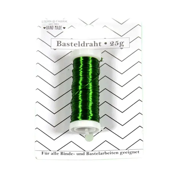 Stern Fabrik Binddraad/wikkeldraad - Op Rol - Groen - 50 M X 0, 35 Mm - Hobbydraad/bloemendraad thumbnail