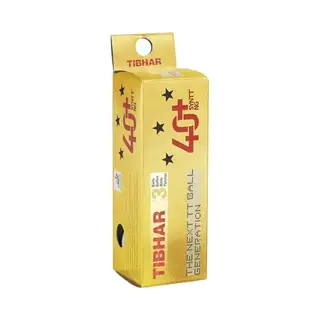 Tibhar Syntt Ng 40+ 3 Star Tischtennisball, Orange, 3 Stück