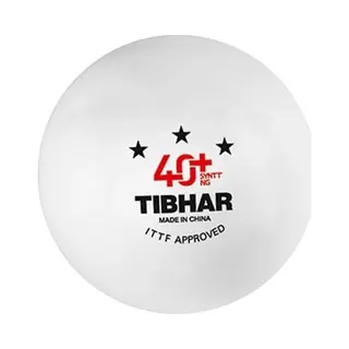 Tibhar Syntt Ng 40+ 3 Star Tischtennisbälle (3 Stück), Weiß