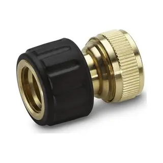 Kärcher 2.645-018.0 Anschlussteil für Wasserschlauch Messing, Gummi Schwarz, Silber 1 Stück(e)