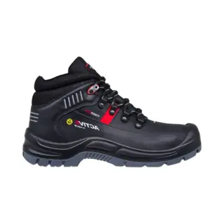 Hks Active 275 S3 Werkschoenen - Veiligheidsschoenen - Safety Shoes - Heren - Hoog - Stalen Neus - Antislip - Esd - Zwart - Maat 39