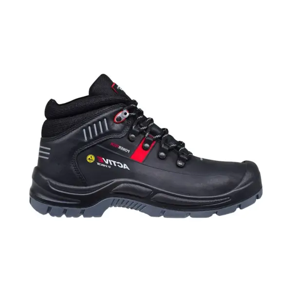 Hks Active 275 S3 Werkschoenen - Veiligheidsschoenen - Safety Shoes - Heren - Hoog - Stalen Neus - Antislip - Esd - Zwart - Maat 39 thumbnail