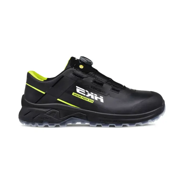 Hks AirGuard Neon Black Boa S3L Werkschoenen - Veiligheidsschoenen - Safety Shoes - Heren - Laag - Stalen Neus - Zonder Veters - Antislip - Esd - thumbnail