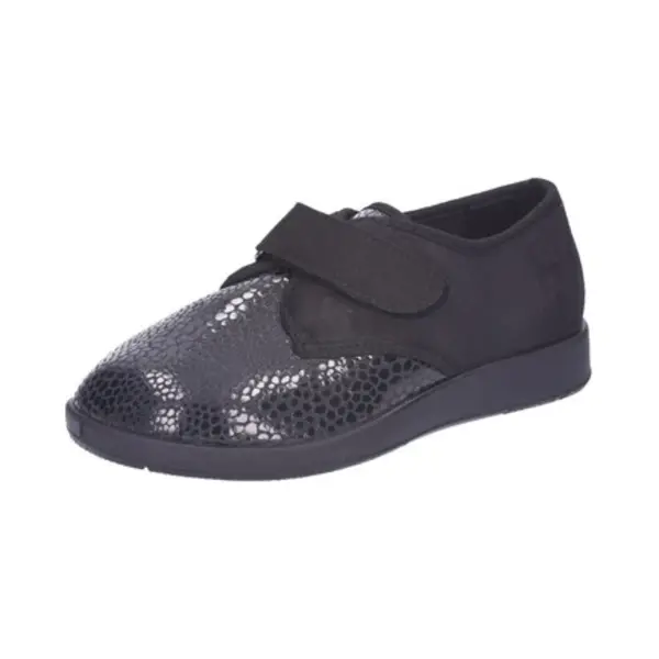 Varomed Florett Zürich 60811-60 Unisex-Erwachsene Damen Herren Hausschuhe, Therapieschuhe, Verbandsschuhe Schwarz, Eu Größe 36 thumbnail