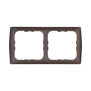 Inprojal Elektrosysteme, Accessoires Schakelprogramma, Me 2-voudig Frame Bruin 102568